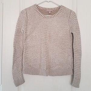Banana Republic Crop Basketweave Sweater XS